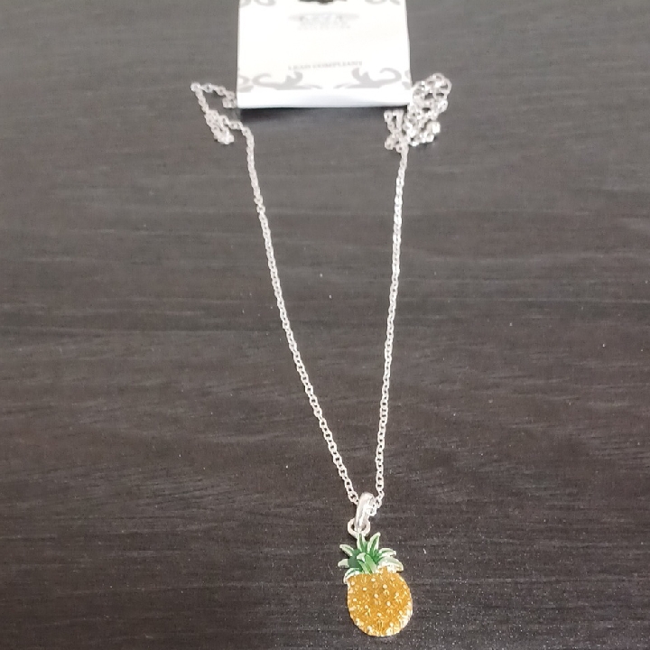 Icon Pineapple Pendant Necklace In Gold And Silver
